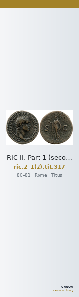 RIC II, Part 1 (second edition) Titus 317 — CANOA