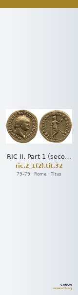 RIC II, Part 1 (second edition) Titus 32 — CANOA
