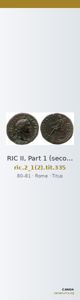 RIC II, Part 1 (second edition) Titus 335 — CANOA