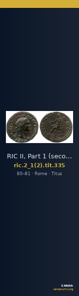 RIC II, Part 1 (second edition) Titus 335 — CANOA
