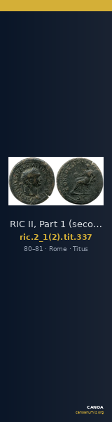 RIC II, Part 1 (second edition) Titus 337 — CANOA