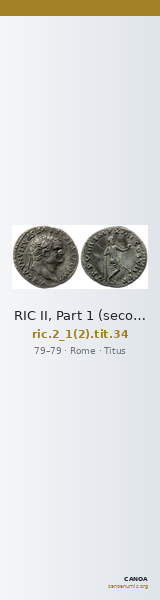 RIC II, Part 1 (second edition) Titus 34 — CANOA