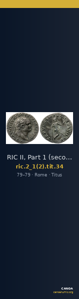 RIC II, Part 1 (second edition) Titus 34 — CANOA