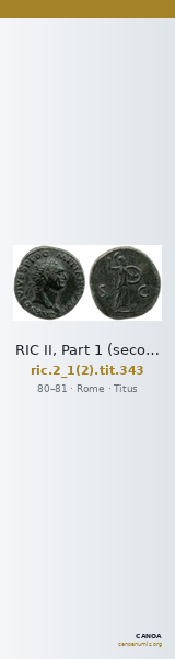 RIC II, Part 1 (second edition) Titus 343 — CANOA