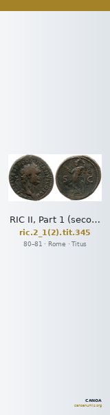RIC II, Part 1 (second edition) Titus 345 — CANOA