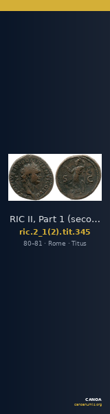 RIC II, Part 1 (second edition) Titus 345 — CANOA