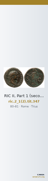RIC II, Part 1 (second edition) Titus 347 — CANOA