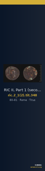 RIC II, Part 1 (second edition) Titus 348 — CANOA