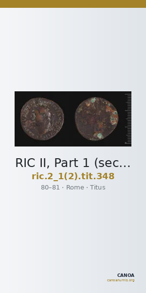 RIC II, Part 1 (second edition) Titus 348 — CANOA