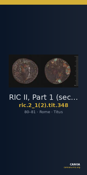 RIC II, Part 1 (second edition) Titus 348 — CANOA