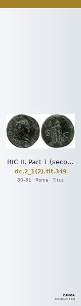 RIC II, Part 1 (second edition) Titus 349 — CANOA