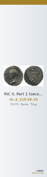 RIC II, Part 1 (second edition) Titus 35 — CANOA