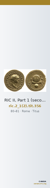 RIC II, Part 1 (second edition) Titus 356 — CANOA