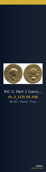 RIC II, Part 1 (second edition) Titus 356 — CANOA