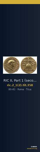 RIC II, Part 1 (second edition) Titus 358 — CANOA