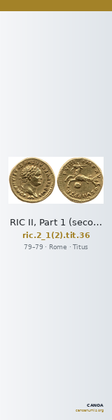 RIC II, Part 1 (second edition) Titus 36 — CANOA