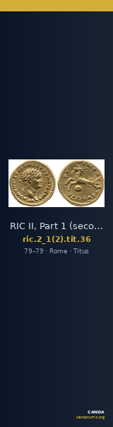 RIC II, Part 1 (second edition) Titus 36 — CANOA