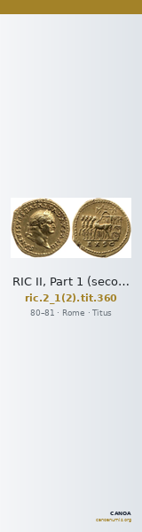 RIC II, Part 1 (second edition) Titus 360 — CANOA