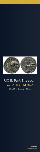 RIC II, Part 1 (second edition) Titus 362 — CANOA