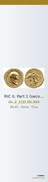 RIC II, Part 1 (second edition) Titus 363 — CANOA