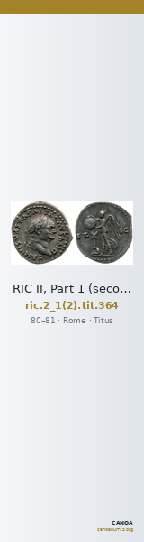 RIC II, Part 1 (second edition) Titus 364 — CANOA