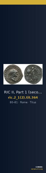 RIC II, Part 1 (second edition) Titus 364 — CANOA