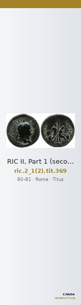 RIC II, Part 1 (second edition) Titus 369 — CANOA