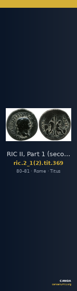 RIC II, Part 1 (second edition) Titus 369 — CANOA