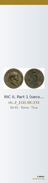 RIC II, Part 1 (second edition) Titus 372 — CANOA