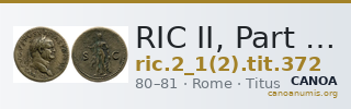 RIC II, Part 1 (second edition) Titus 372 — CANOA
