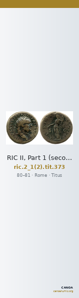 RIC II, Part 1 (second edition) Titus 373 — CANOA
