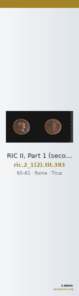 RIC II, Part 1 (second edition) Titus 383 — CANOA