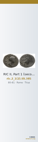 RIC II, Part 1 (second edition) Titus 385 — CANOA
