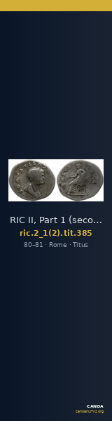RIC II, Part 1 (second edition) Titus 385 — CANOA