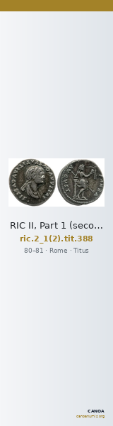 RIC II, Part 1 (second edition) Titus 388 — CANOA