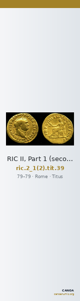 RIC II, Part 1 (second edition) Titus 39 — CANOA