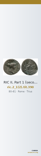 RIC II, Part 1 (second edition) Titus 390 — CANOA