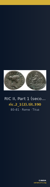 RIC II, Part 1 (second edition) Titus 390 — CANOA