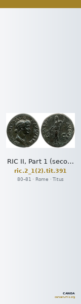 RIC II, Part 1 (second edition) Titus 391 — CANOA