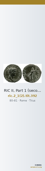 RIC II, Part 1 (second edition) Titus 392 — CANOA