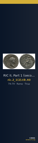 RIC II, Part 1 (second edition) Titus 40 — CANOA