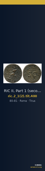 RIC II, Part 1 (second edition) Titus 400 — CANOA