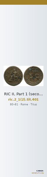 RIC II, Part 1 (second edition) Titus 401 — CANOA