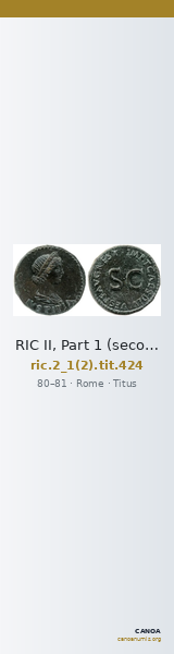 RIC II, Part 1 (second edition) Titus 424 — CANOA