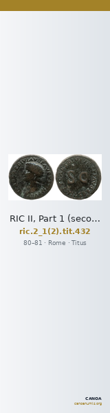 RIC II, Part 1 (second edition) Titus 432 — CANOA