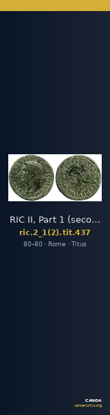 RIC II, Part 1 (second edition) Titus 437 — CANOA