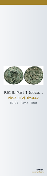 RIC II, Part 1 (second edition) Titus 442 — CANOA