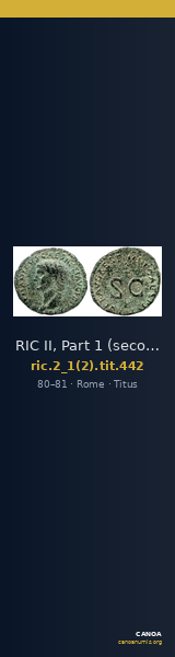 RIC II, Part 1 (second edition) Titus 442 — CANOA