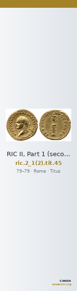 RIC II, Part 1 (second edition) Titus 45 — CANOA