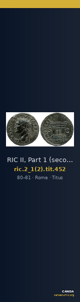 RIC II, Part 1 (second edition) Titus 452 — CANOA